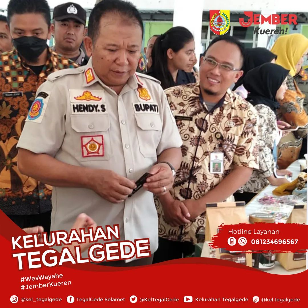 Kunjungan Bupati di Kelurahan Tegal gede