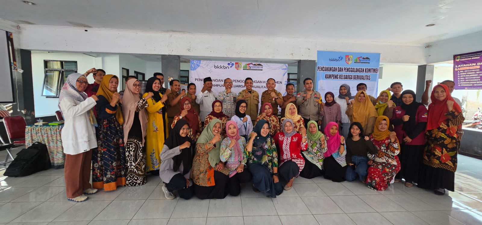 Camat Sumbersari Hadiri Pencanangan Kampung KB Kelurahan Kebonsari dan Penggalangan Komitmen