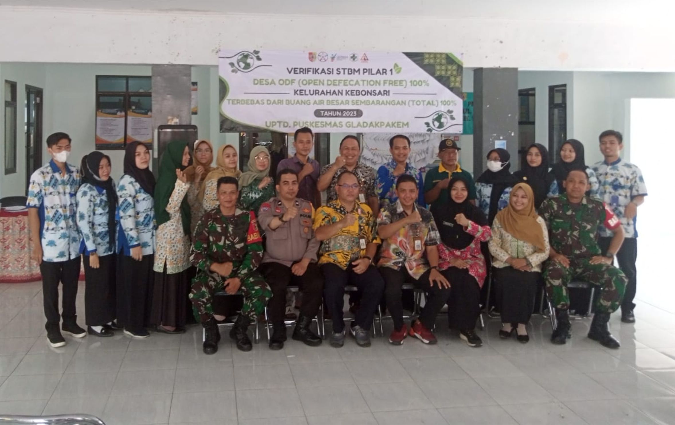 Verifikasi STBM (Sanitasi Total Berbasis Masyarakat) Pilar 1 di Kelurahan Kebonsari